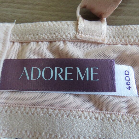 ADORE ME Annabelle Contour Plus Bra in Beige Rose Dust Lace - Size 46DD NWT - Picture 10 of 11